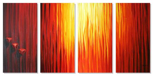 Dafen Oil Painting on canvas abstract -set335